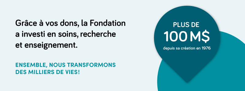 Depuis sa création, la Fondation a remis plus de 100 M$ pour concrétiser des projets qui changent des vies.